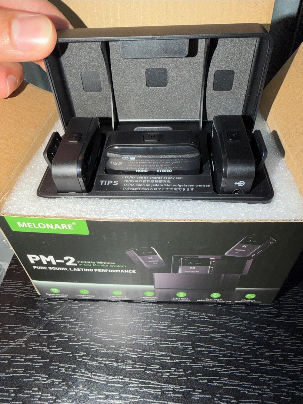 MELONARE PM-2 Portable Wireless Monitor System - Black